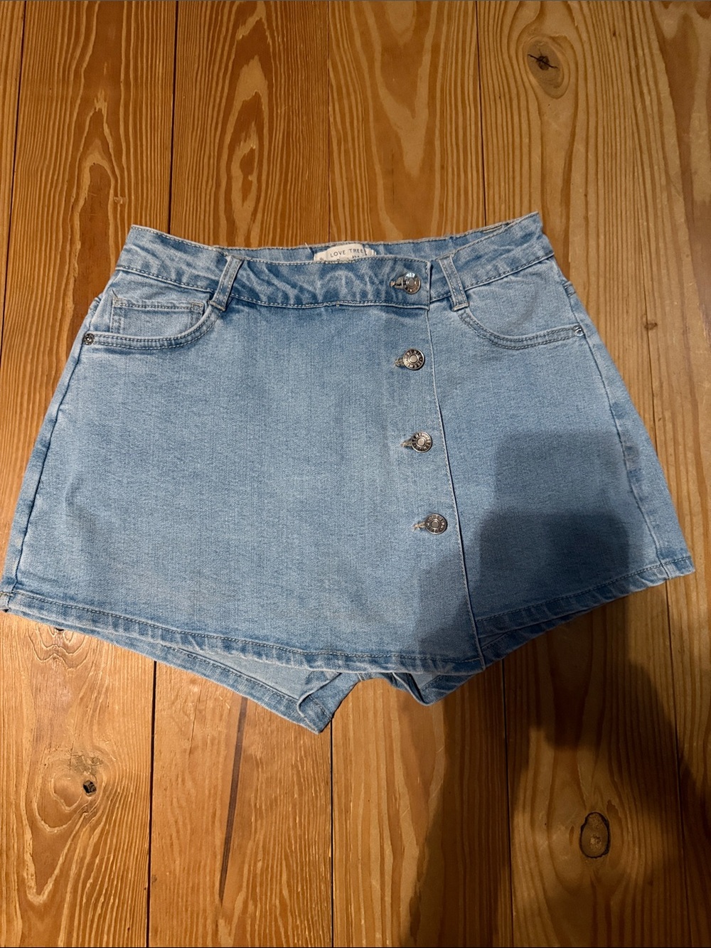 Love Tree Light Blue Denim Jean Shorts
